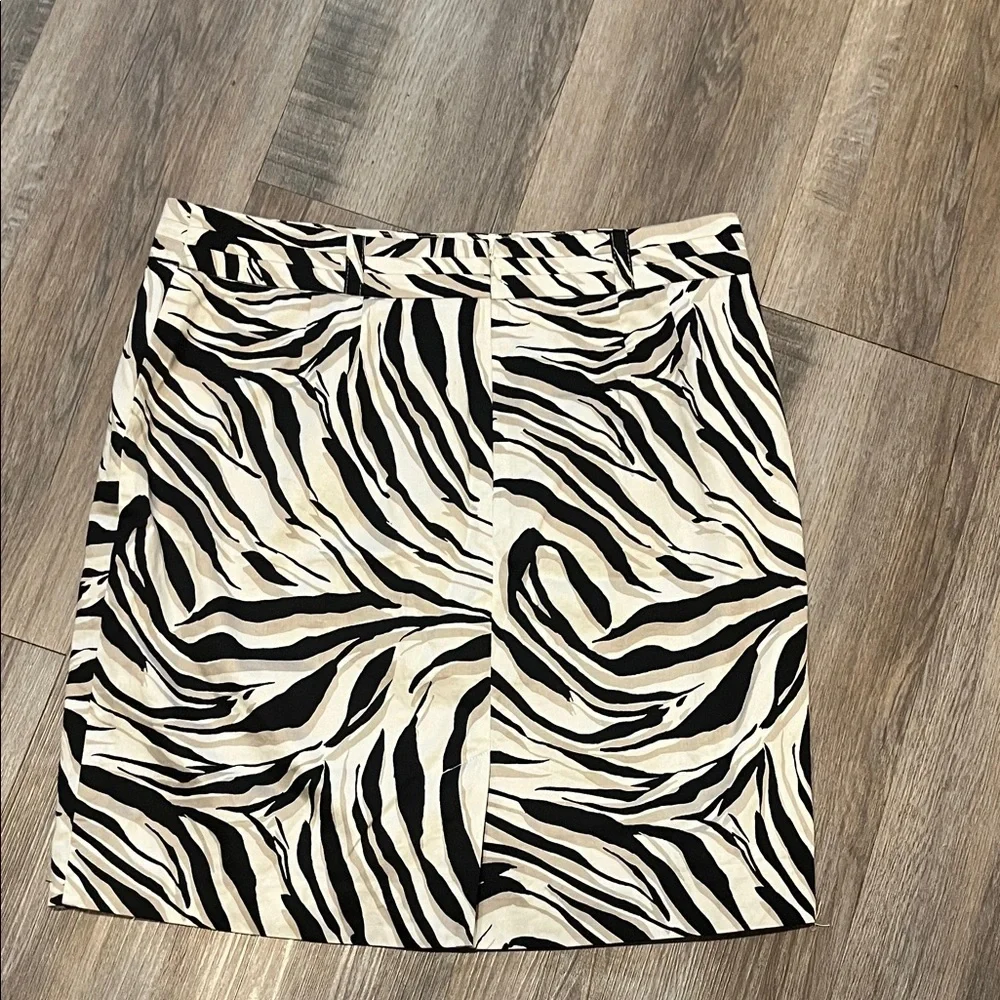 LOFT Zebra Print Pencil Skirt